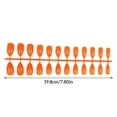 thumbnail image 4 of Minnieouse 24 piezas de uñas postizas para mujer, bricolaje, herramientas de decoración de manicura falsa, accesorio de decoración de moda, puntas de Juegos de manicura Naranja dulce Minnieouse CE011429-30, 4 of 5