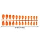 thumbnail image 5 of 24 piezas de uñas postizas Qarigey DIY estilo Simple Naranja dulce, 5 of 5