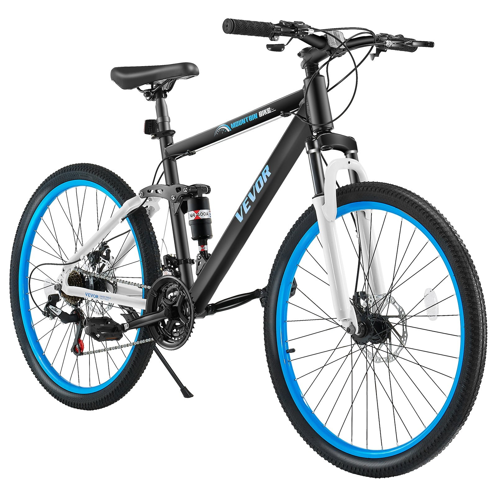 STAWAY Vélo de Montagne 26 Pouces, Suspension Complète 21 Vitesses