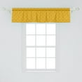 thumbnail image 2 of Ambesonne Abstract Window Valance, Wavy Hatched Geometric Art, 54" X 12", Pale Coffee Earth Yellow, 2 of 3