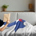thumbnail image 3 of Texas Star Soft Flannel Fleece Throw Blanket, Outline of the Texas Map American Southwest Austin Houston City, Cozy Plush for Indoor and Outdoor Use, 70" x 90", Violet Blue Vermilion, by Ambesonne, 3 of 5