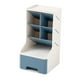 thumbnail image 1 of Organizador de escritorio, portalápices, contenedor, caja de papelería con cajón Azul, 1 of 8