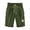 A-Army Green531, variant on Printed Knee Length Shorts for Women Drawstring Elastic Waist Outdoor Bermudas