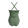 thumbnail image 4 of KPOPLK Womens Plus Size Swimsuits Modest Tankini Bathing Suits 2PCS Bathing Suit Swimwear(L,Green), 4 of 7