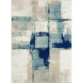 thumbnail image 2 of Luxe Weavers Abstract Geometric Ivory 8x10 Area Rug, Modern Indoor Carpet, 2 of 7