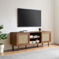 thumbnail image 4 of Crosley Nora Record Player Cabinet With Vinyl Storage in Walnut, 4 of 10