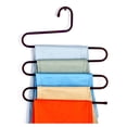 thumbnail image 1 of Advancent Colgador de ropa multicapa, soporte para estante, pantalones, corbatas, bufandas, organizador de guardarropa Almacenamiento y organización del hogar café, 1 of 6