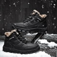 thumbnail image 5 of Chenyee Men's Snow Boots Lightweight Outdoor Hiking Ankle Booties Furry Lined Non Slip Work Shoes, 5 of 6