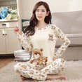 thumbnail image 1 of Pyjama d'Automne Hiver Imprimé Bande Dessinée Manches Longues pour Femme, 1 of 2