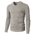 thumbnail image 1 of H2H Mens Casual Slim Fit Pullover Sweaters Knitted Tops Lightweight Longsleeve Basic Designed (CMOSWL018), 1 of 6
