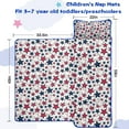 thumbnail image 5 of Red White Blue Baseballs and Stars Pattern Toddler Nap Mats for Kids Preschool,Sleeping Mat Bag or Kids,Toddler Sleeping Bag,Toddler Nap Mat or Daycare, 5 of 6