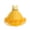 Yellow, variant on CPNG Girls' Sleeveless Satin & Tulle Flower Girl Dress – Sequin Waistband, 3D Ruffle Flower Accents & High-Low Tutu Skirt for Weddings, Birthday Parties