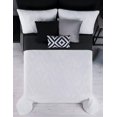 thumbnail image 1 of Edredón Xtellar Ligero Doble Vista Real Textil + 2 Fundas de Almohada, Juego de Colcha Matrimonial, Color Negro, 1 of 5