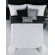 thumbnail image 1 of Edredón Xtellar Ligero Doble Vista Real Textil + 2 Fundas de Almohada, Juego de Colcha Matrimonial, Color Negro, 1 of 5