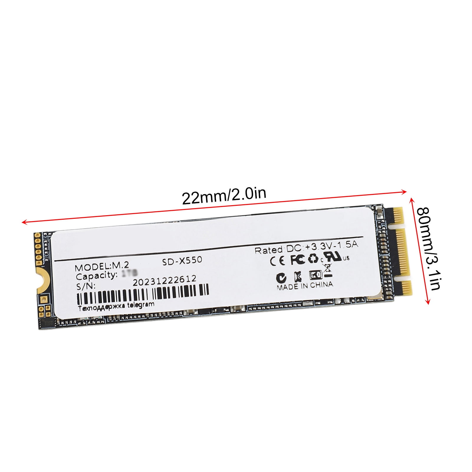 Tb Portable SSD High Speed Read Write Upgrade NGFF M.2 SSD For Laptop Notebook