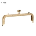 thumbnail image 3 of Uxcell Metal Purse Frames, 8.1" 4Pack Kiss Lock Clasp Frame for Coin Bags Sewing DIY, Gold, 3 of 6