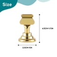 thumbnail image 2 of Tarjeteros de mesa Urban Deco, 1.7 pulgadas, acero dorado, 16 unidades, 2 of 9
