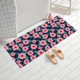 thumbnail image 2 of Pioneer Flower Floral Print Pattern Bathroom Rugs Mat, Non Slip Microfiber Bathroom Rug with Rubber Backing, Soft Mats for Bathroom Floor Tub Shower, 24"x60", 2 of 5