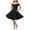 Black, variant on Efsteb Girls Off-the-Shoulder Swing Dress with Pockets Kids Sleeveless Formal A-Line Party Dress for Weddings (Hot Pink,8-9 Years)