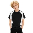 thumbnail image 5 of WENXIAOO T-Shirts à Manches Courtes pour Garçons, T-Shirts d'Été pour Enfants à Col Rond, T-Shirts Basiques, Hauts Décontractés, T-Shirts à Blocs de Couleur Tendance, 5 of 5