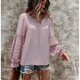 thumbnail image 3 of Camisa de manga larga, Camisa de manga larga Blusa transpirable con mangas con paneles Blusa con cuello en V Performance Driven, 3 of 6