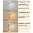 thumbnail image 4 of LED Bright Table Lamp Long Battery Life Children Eye Protection Desk Lamp Stepless Dimming Blu-ray Filter Bedroom Night Lamp, 4 of 9