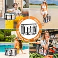 thumbnail image 5 of Clear Beach Tote Bag - Waterproof PVC Stadium Approved - Extra Large Transparent Bag for Pool, Concert, 5 of 9