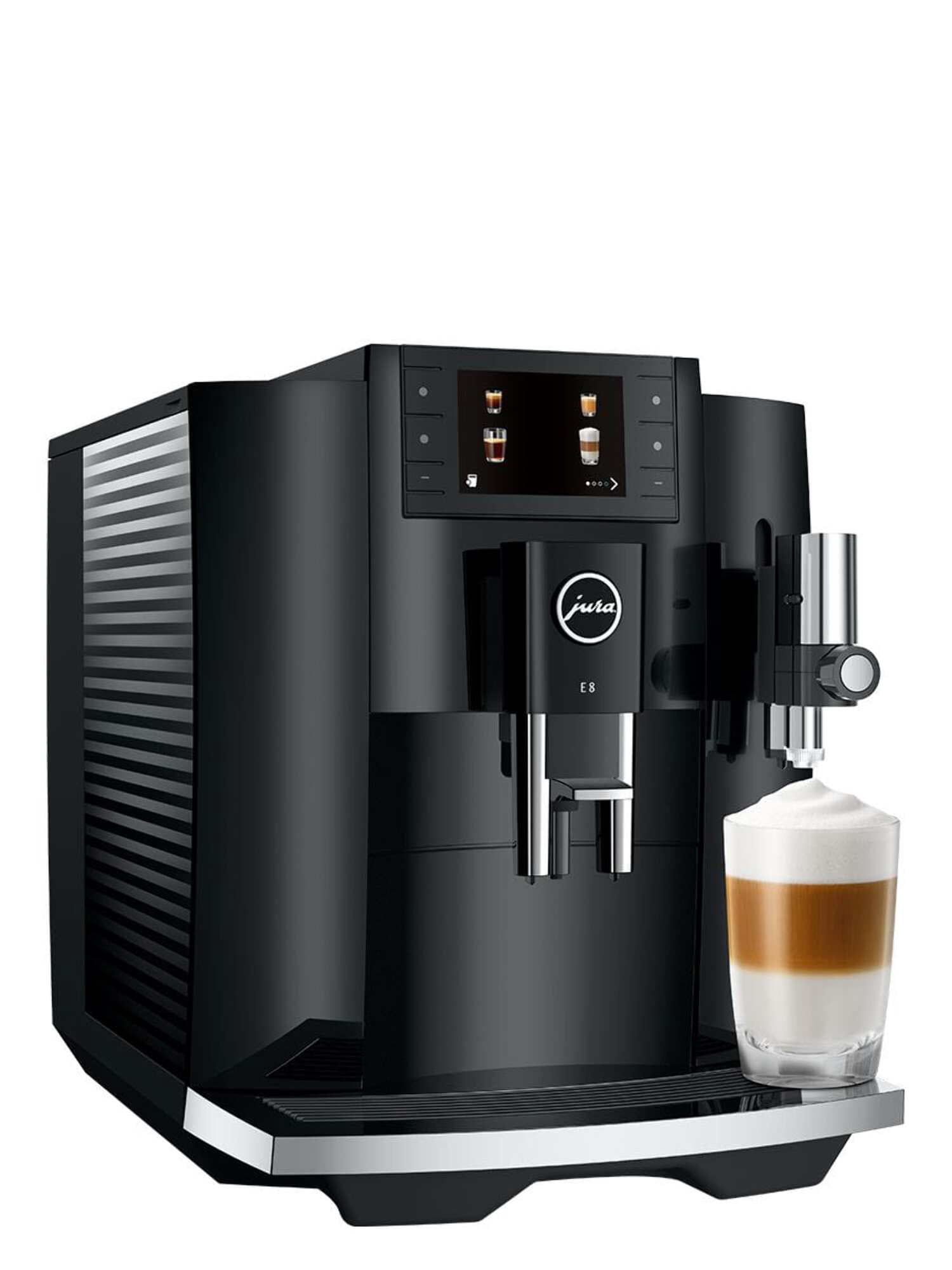 Jura E8 Automatic Espresso Machine | 17 Recipes | Piano Black | 15648