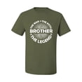 thumbnail image 2 of Wild Bobby, Brother Man Myth Legend Funny Dad, Father's Day, Men Graphic Tee, Military Green, XX-Large, 2 of 4