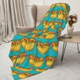thumbnail image 3 of Hirioo Hot Dogs 8 for Flannel Blanket, Cozy and Warm Throw for Bed or Couch ,Perfect for All Seasons-40"x30", 3 of 6