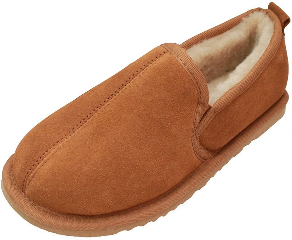 mens sheepskin slippers with soft sole