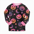 thumbnail image 6 of KPVEVIQ Kids Halloween Skeleton Pajamas Sleepwear Toddler Girls Boys Skull Halloween Pjs Sets,5-6 Y, 6 of 9