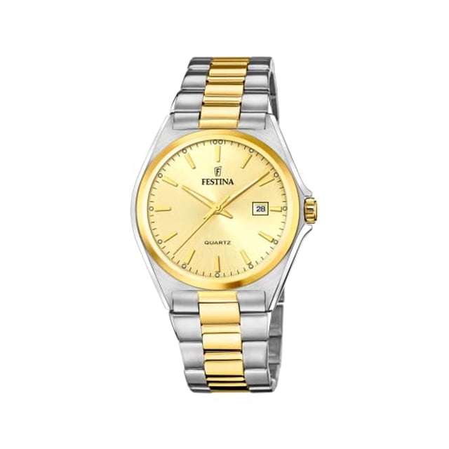 Festina F20554/3 Classic Metal Stainless Steel Watch In Two Tone