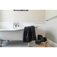 thumbnail image 3 of Lintex Linens Deluxe 6-piece Cotton Terry Bath Towel Set Black, 3 of 3