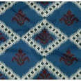thumbnail image 4 of oneOone Organic Cotton Poplin Twill Fabric Argyle Ikat Decor Fabric Printed BTY 42 Inch Wide, 4 of 4
