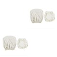 thumbnail image 2 of Toystoory Paquete de 2 fundas para sillas de oficina de tipo dividido, antipolvo, desmontables, lavables, universales, para decoración del blanco 2piezas, 2 of 6