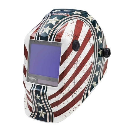 Lincoln Electric K3683-4 VIKING 3350 Auto Darkening Welding Helmet with 4C Lens Technology  Daredevil(used, good condition)