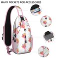thumbnail image 2 of Crossbody Sling Backpack for Women Men Summer Beach Shells Sunrise Shoulder Sling Crossbody Casual Chest Bag for Travel Sports Running Hiking, 2 of 6