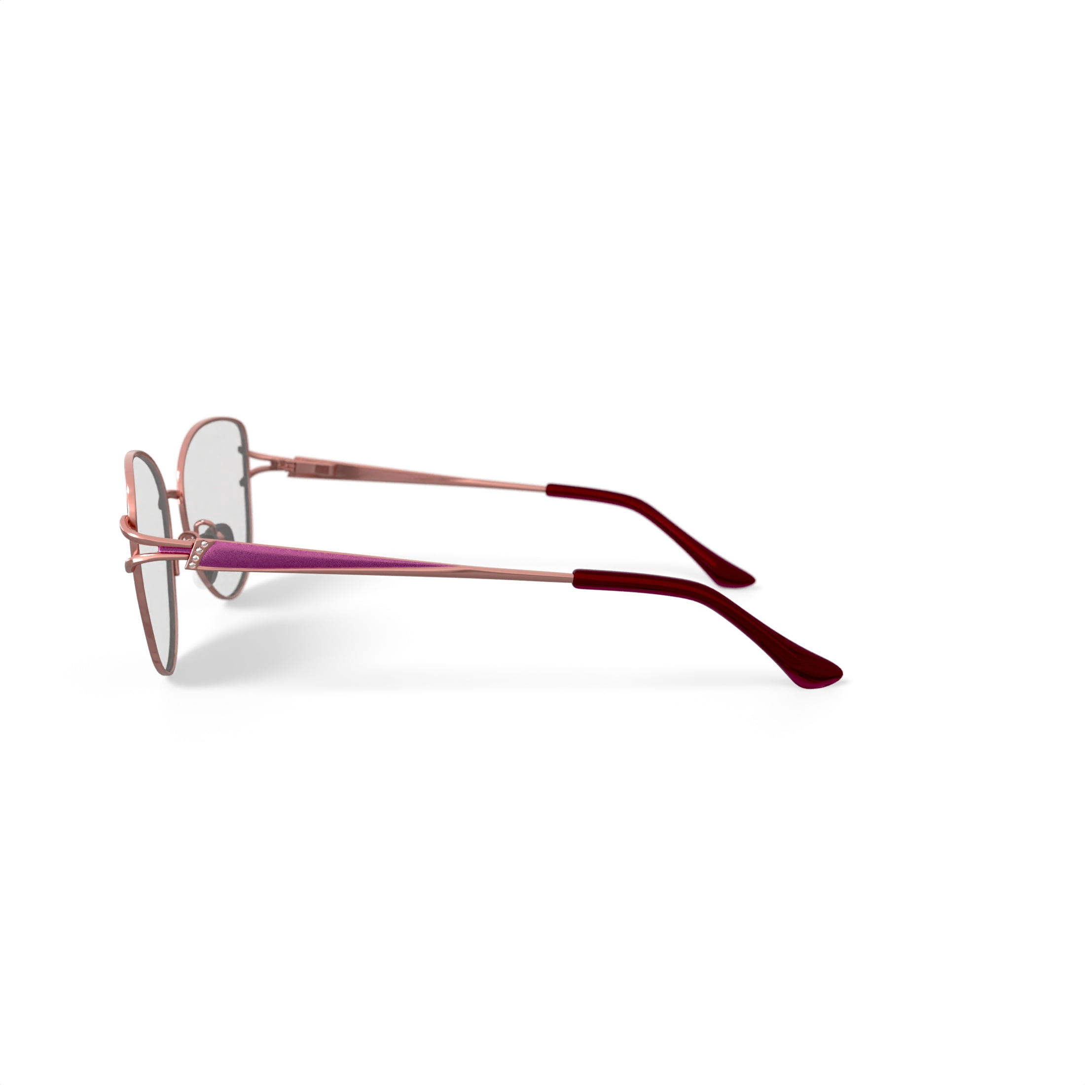 Madison Avenue Women's CMAL131 Prescription Eyeglasses with Case, Rose Gold-Tone