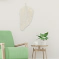 thumbnail image 3 of Woven Feather Tapestry Soft Fine Workmanship Cotton Macrame Wall Hanging Feather Boho Chic Woven Leaf for Wall, 3 of 8