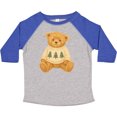 thumbnail image 3 of Inktastic Vintage Teddy Bear in Sweater with Christmas Trees Boys or Girls Toddler T-Shirt, 3 of 5
