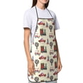 thumbnail image 4 of Disketp Retro Steampunk Vehicle1 Kitchen Apron with adjustable Aprons for Women with Pockets Cooking Powder Pink Apron, 4 of 7