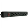 thumbnail image 3 of Surge Protector, Flat Rotating Plug, 6 Outlet, Black Horizontal Outlets, Plastic, Power Cord 15 foot, 3 of 3