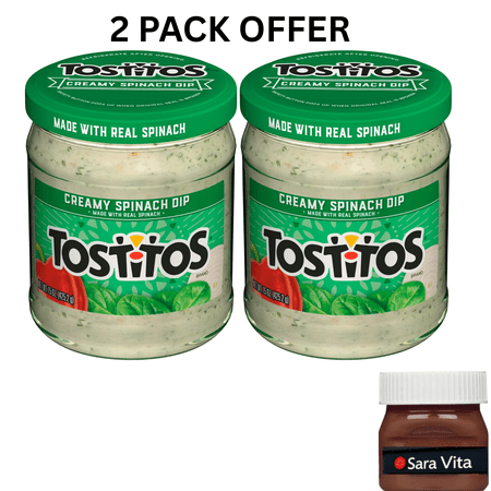Tostitos Creamy Spinach Dip, 15 oz Jar, Ready-to-Serve