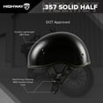 thumbnail image 6 of Highway 21 .357 Solid Half Helmet - Matte Black, 6 of 7