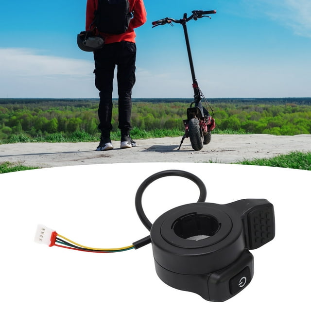 Thumb Throttle Speed Control Left Hand 12V-72V Waterproof Connector for Scooters and EBike