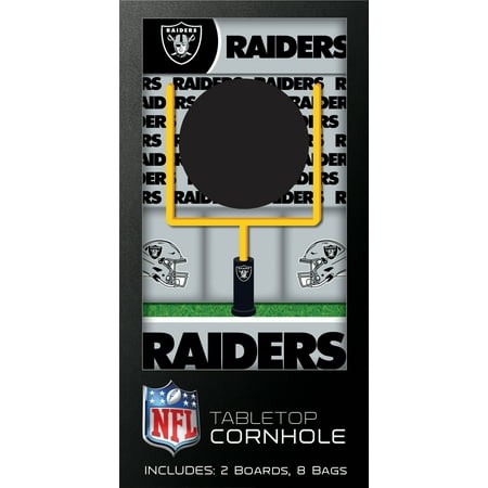 MasterPieces Officially Licensed NFL Las Vegas Raiders Tabletop Cornhole for Adults