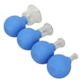 thumbnail image 4 of Silicone Vacuum Suction, Glass Cupping Tool Reduce Cellulite Skin Lifting 4pcs Portable Promote Blood Circulation  For Shoulder Blue, 4 of 8