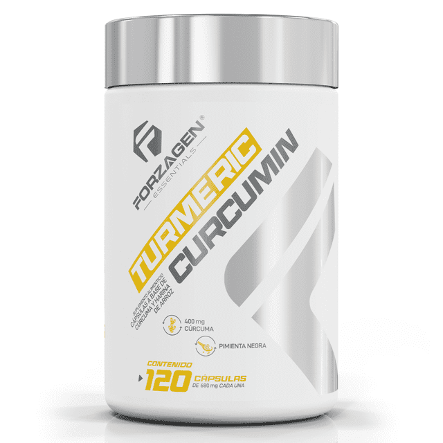 Raíz de Curcuma con Pimienta Negra Forzagen Essentials Turmeric Curcumin 120 capsulas Forzagen Turmeric Curcumin