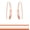 1.5 inch - Rose Gold, variant on Humble Chic 14K Gold Plated Drop Earrings for Women - Long Earrings for Women
